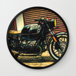 Cafe Racer Motorbike Wall Clock