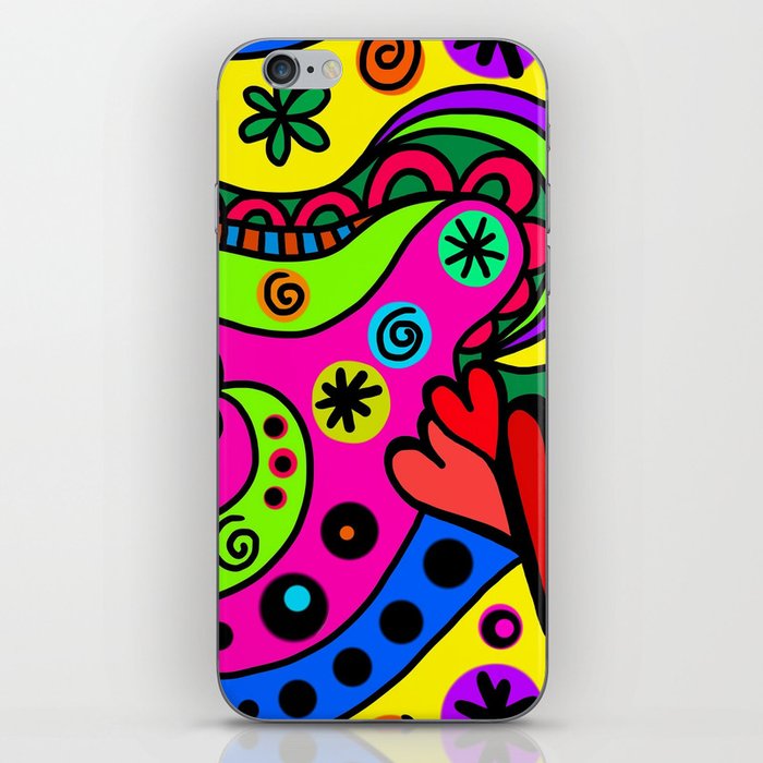 Bright Doodle iPhone Skin