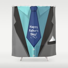 Happy Father's Day Shower Curtain