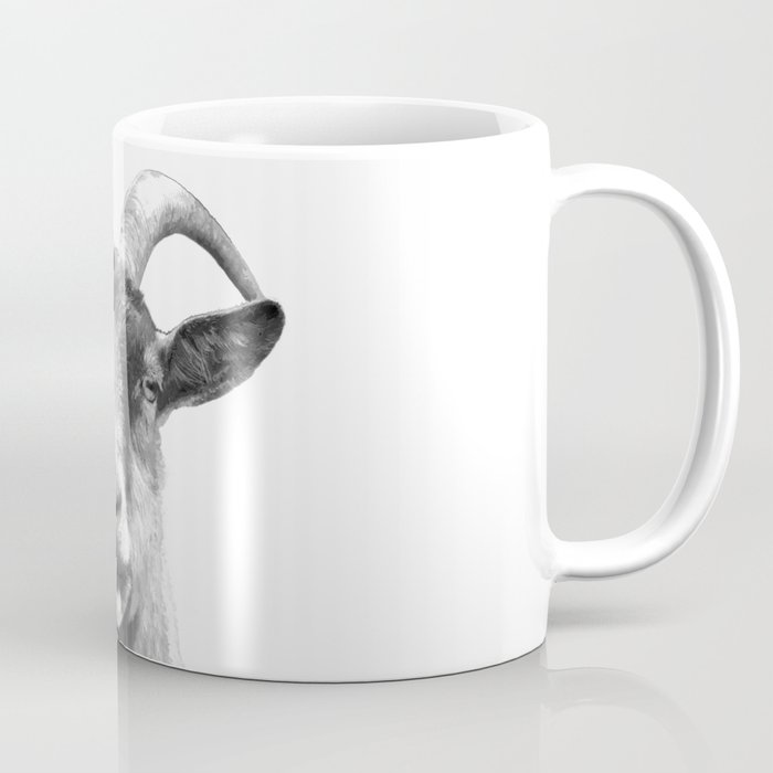 Black and White Goat Coffee Mug
