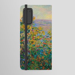 Claude Monet - Flower Beds at Vétheuil Android Wallet Case