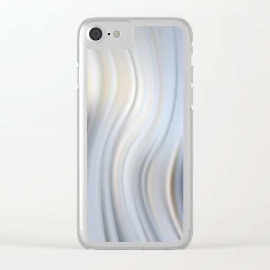 Abstract modern wavy background, elegant wave illustration Clear iPhone Case