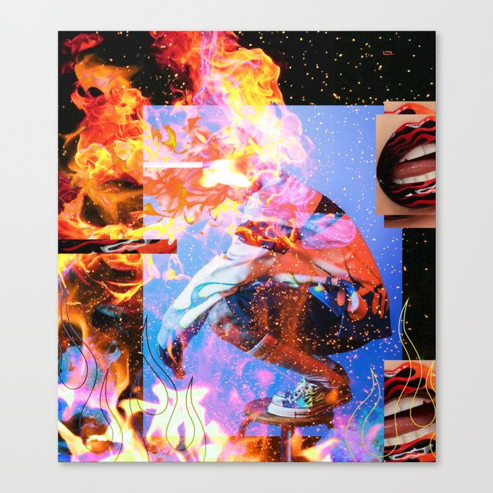 Fire walk with Canvas Print