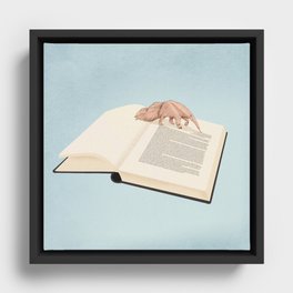 Bookaholic Framed Canvas