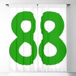 Number 8 (Green & White) Blackout Curtain