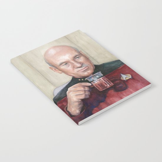 Captain Picard Earl Grey Tea | Star Trek Painting Notebook