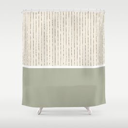 Cream Sage Shower Curtain