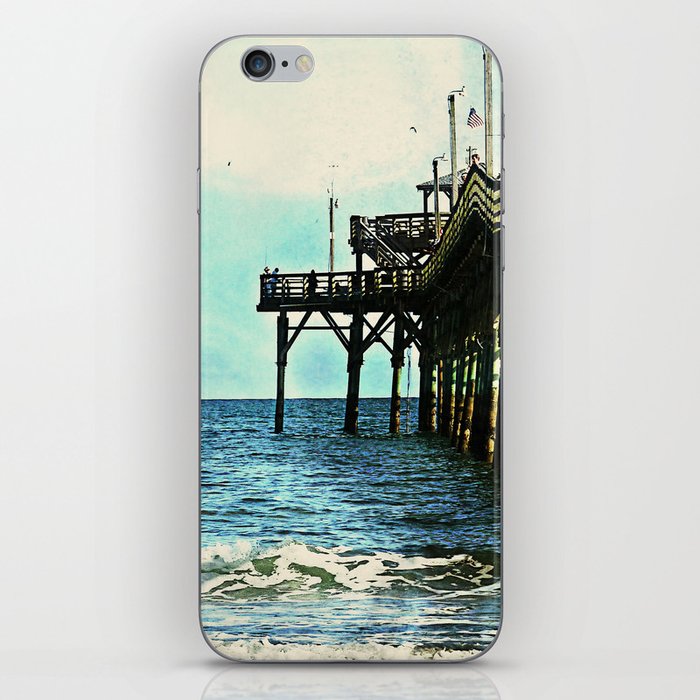 Cherry Grove SC Fishing Pier, The Other Side iPhone Skin