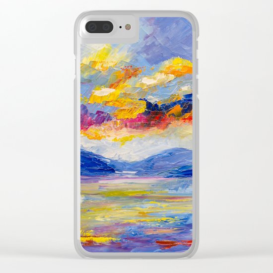 Bright cloud Clear iPhone Case