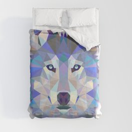 Colorful Wolf Comforter