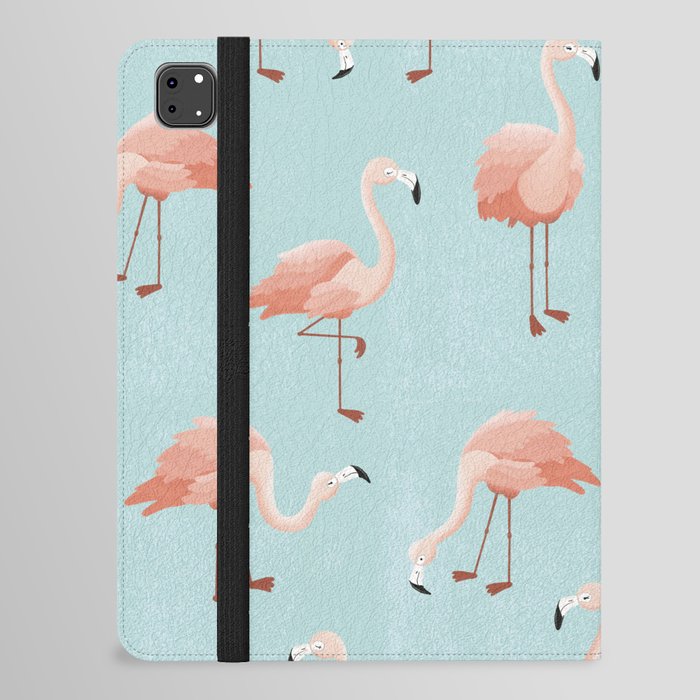 Flamingo - Pink and Blue iPad Folio Case
