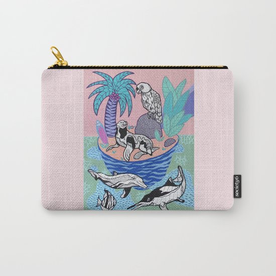 Tropical Island Carry-All Pouch