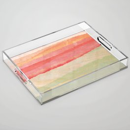 salty watercolor gradient Acrylic Tray