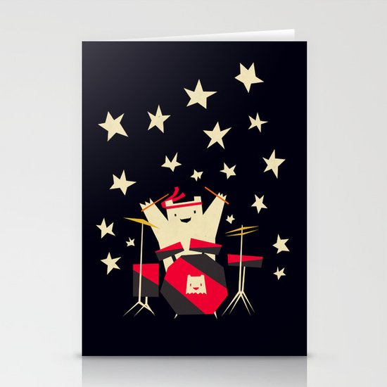 hit the drums! Stationery Cards