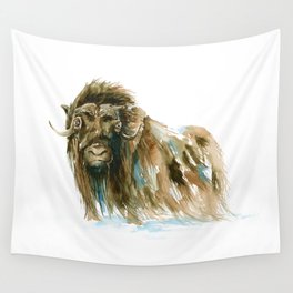 Musk Ox - Warden of the Tundra Wall Tapestry