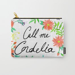 Call Me Cordelia- Red Flowers Carry-All Pouch