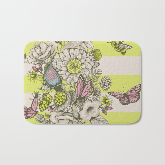 Beauty (eye of the beholder) - striped version Bath Mat