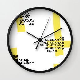 Lucky XIII | Tokyo Ghoul's Juuzou Suzuya Inspired | Sunshine Ver. Wall Clock | Bold, Abstract, Symbol, Fanart, Yellow, Suzuyajuuzou, Typography, Graphicdesign, Japanese, Geometry 