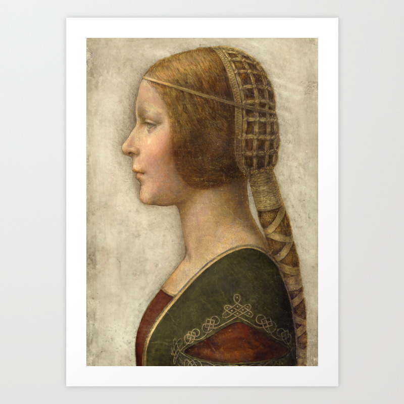Leonardo Da Vinci Bella Principessa Art Print By Alexandra Arts Society6