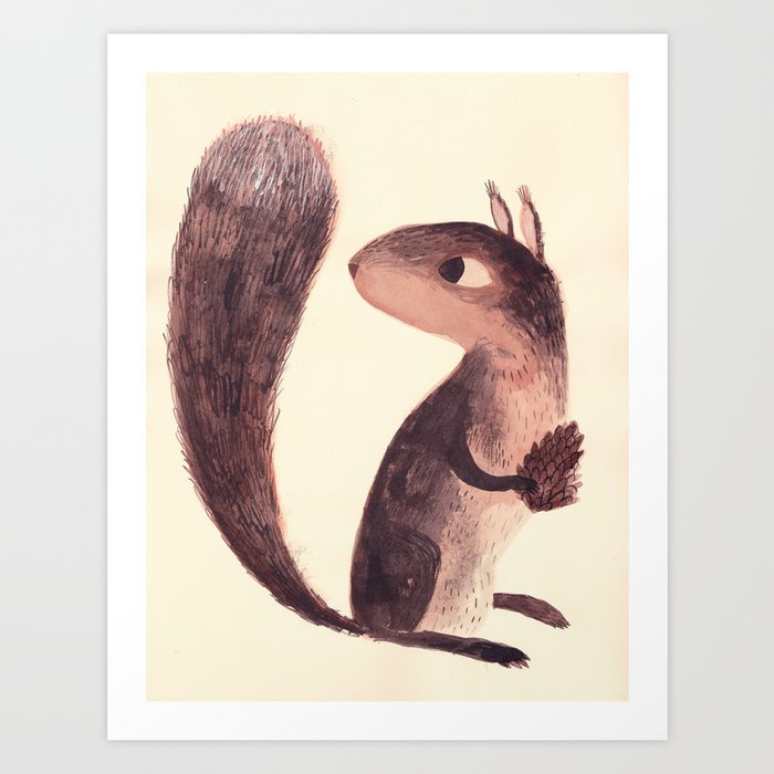 Squirrel Art Print