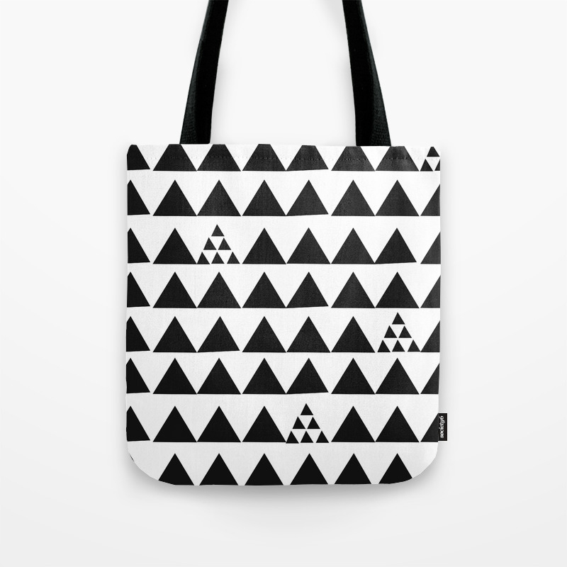 geometric print handbag