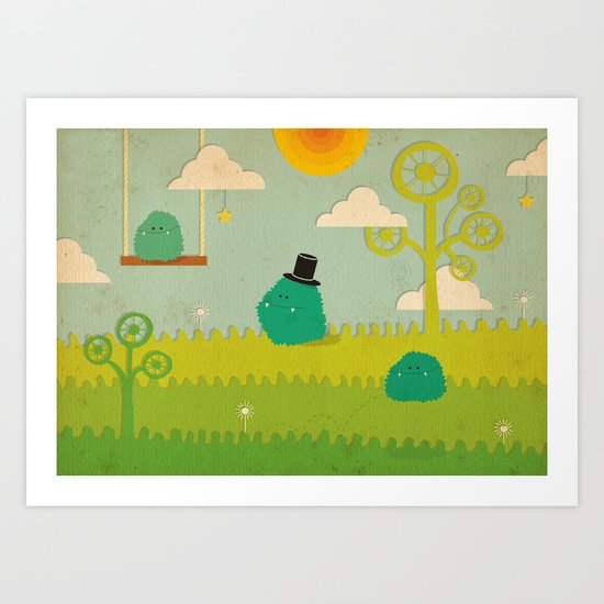 LILLL Monsters Art Print