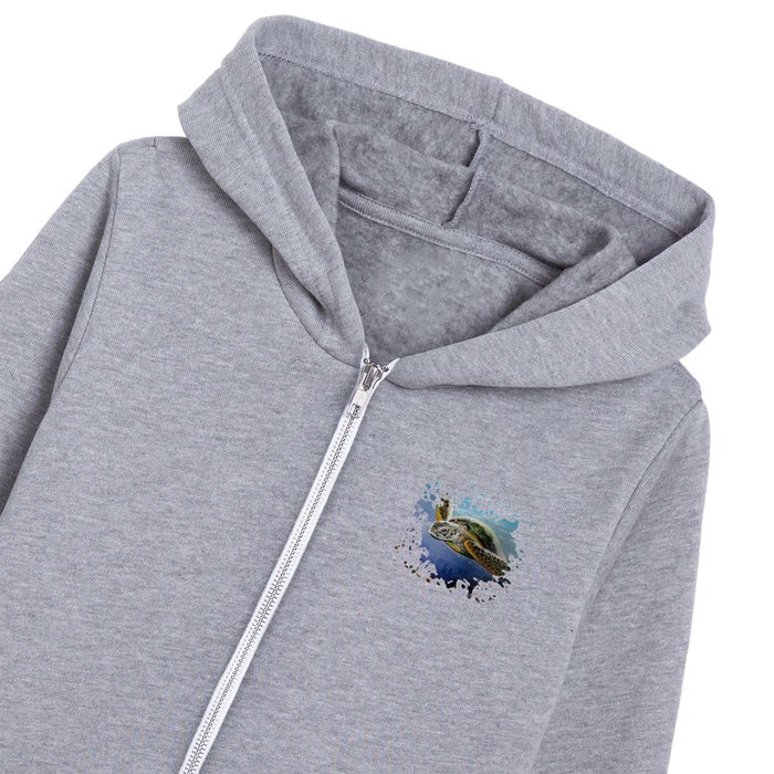 Sea Turtle Kids Zip Hoodie