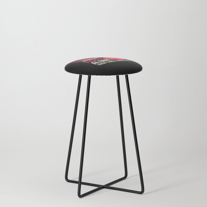 Head and Neck Throat Cancer Ribbon Survivor Counter Stool