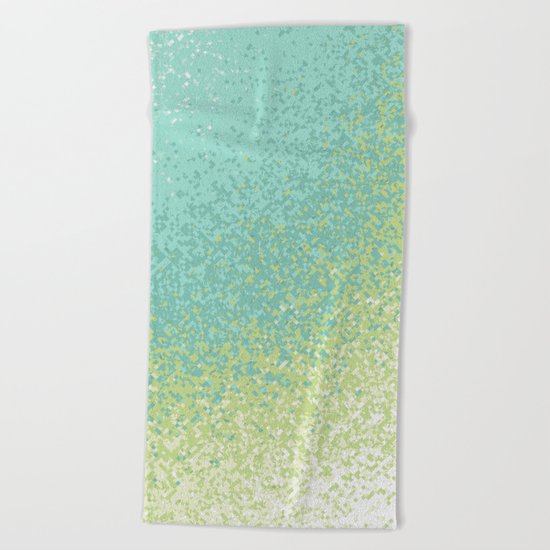 Abstract Green Blend Beach Towel