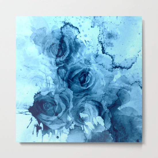 roses underwater Metal Print