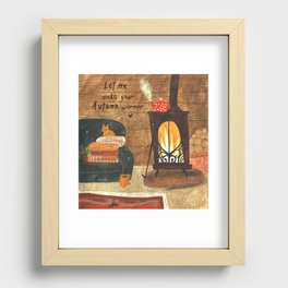Cozy time Recessed Framed Print
