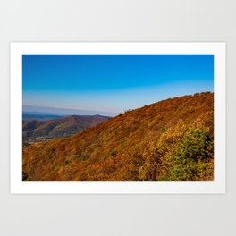 Autumn In The Blue Ridge Mountains Art Print