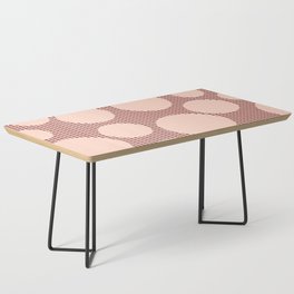 Mid Century Modern Simple Geometric Multi-coloured Dots Pattern - Brandy Coffee Table