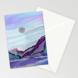 Glacial Sunset Stationery Card