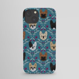 Pardon My Frenchie (Teal) iPhone Case