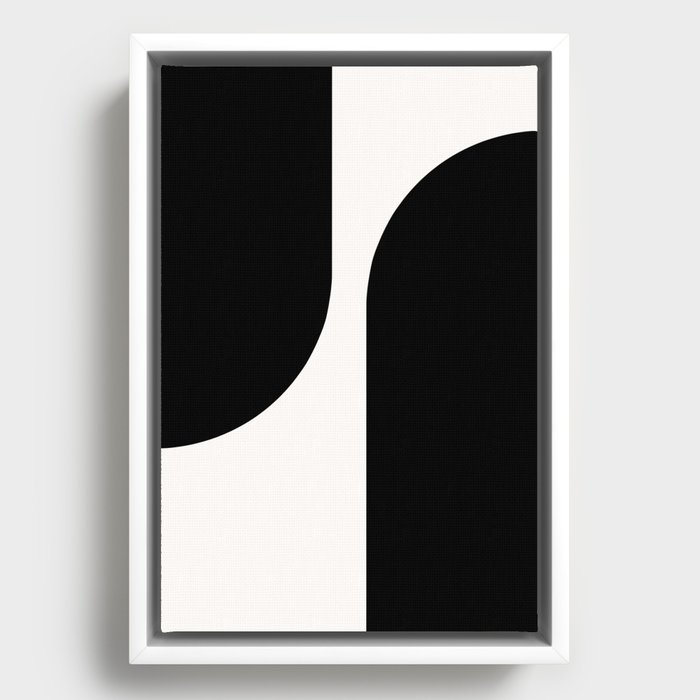 Modern Minimal Arch Abstract XXXVII Framed Canvas