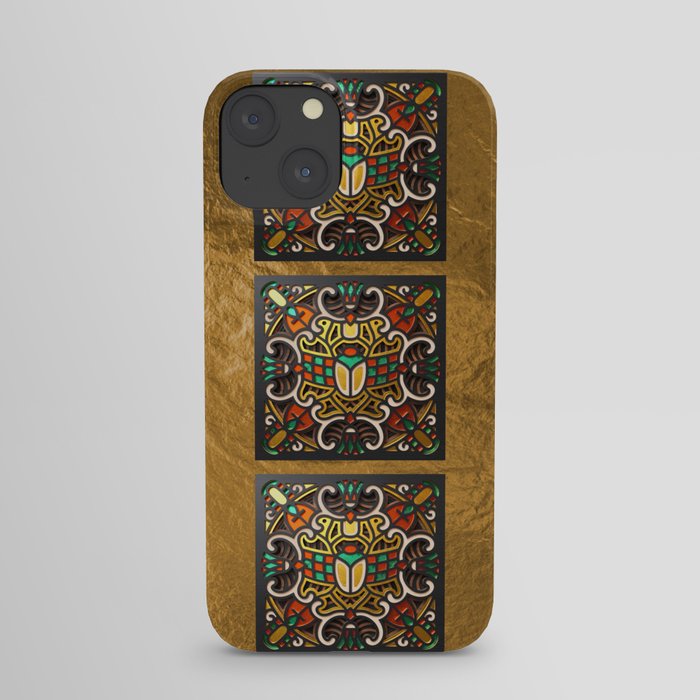 Egyptian Mandala - Wood Cut iPhone Case