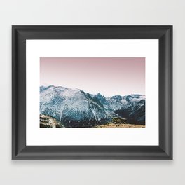 Peaks and Valleys Framed Art Print