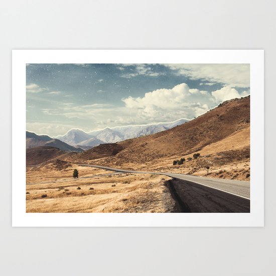 Road trippin California Art Print