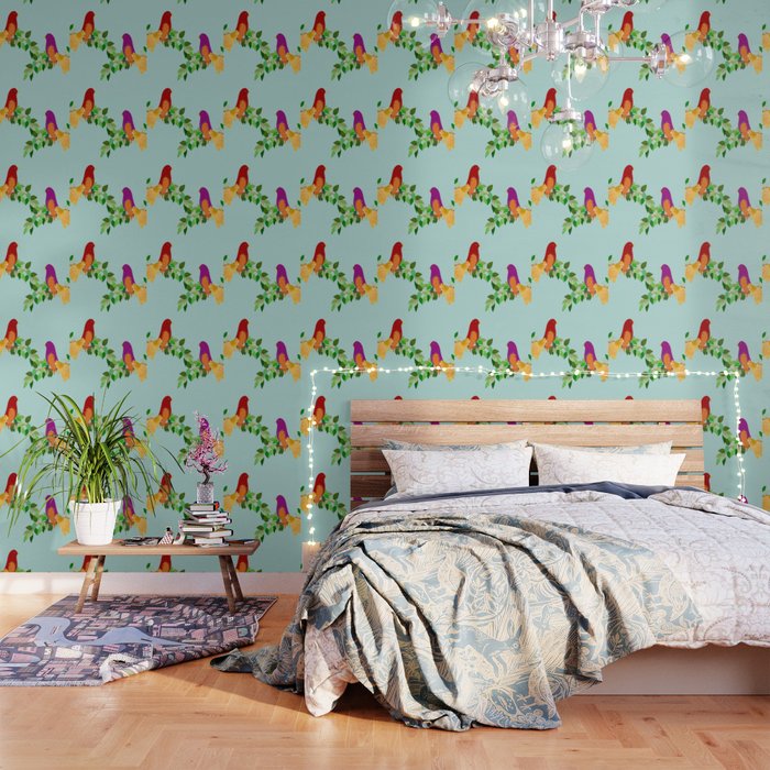Neighbors Chatting Wallpaper By Design4ustudio Society6