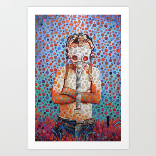 Niño después del Tsunami Art Print
