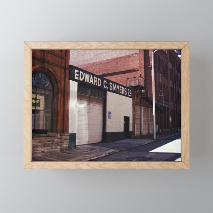 Pittsburgh Urban Garage Framed Mini Art Print