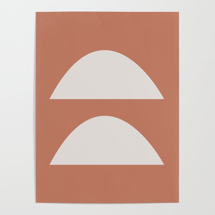 Wonky Arches | Terracotta Poster
