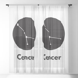 Cancer Sheer Curtain