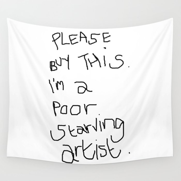Starving Artist Wall Tapestry