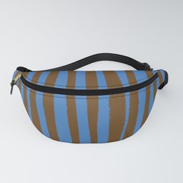 Blue & Brown Stripes  Fanny Pack
