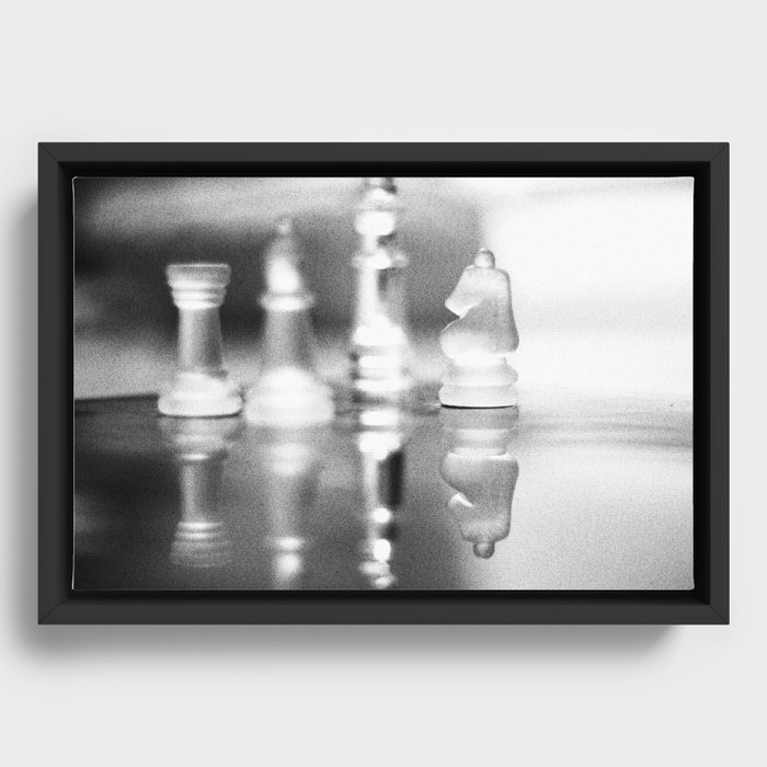 Chess filtered Framed Canvas