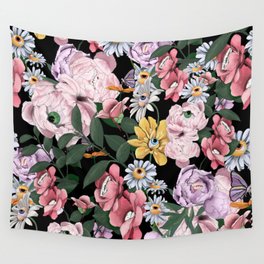 Creepy Floral #3 Wall Tapestry