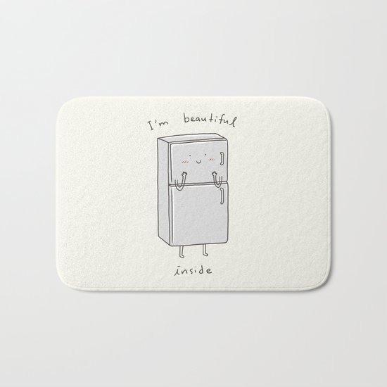 I'm Beautiful Inside Bath Mat