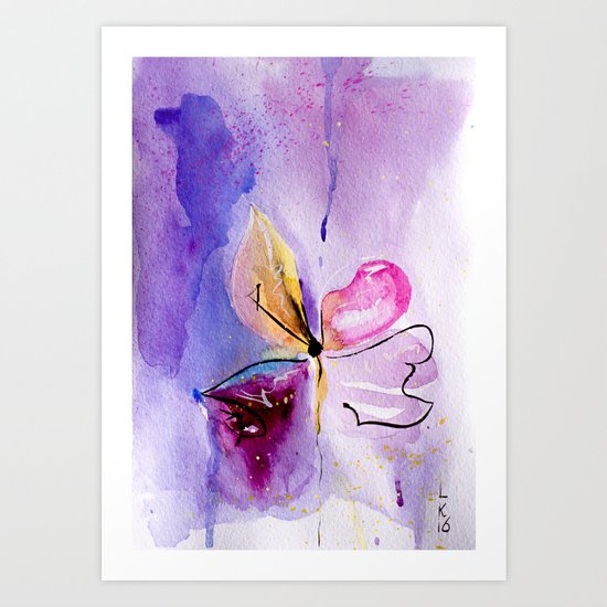 Abstract flower Art Print